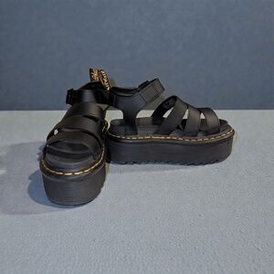 Dr. Martens Black Strappy Platform Sandals